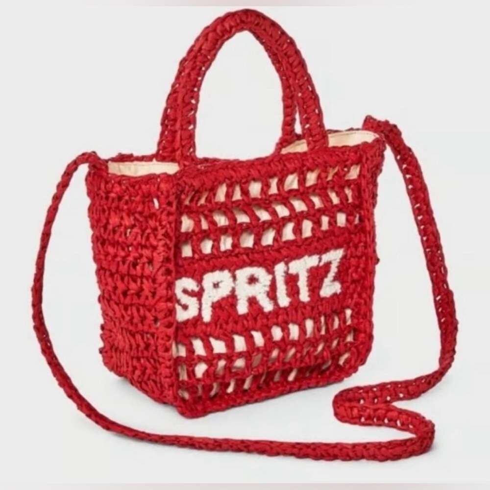 NEW Top Handle Crochet Tote Handbag - Universal
Thread™ SPRITZ Red